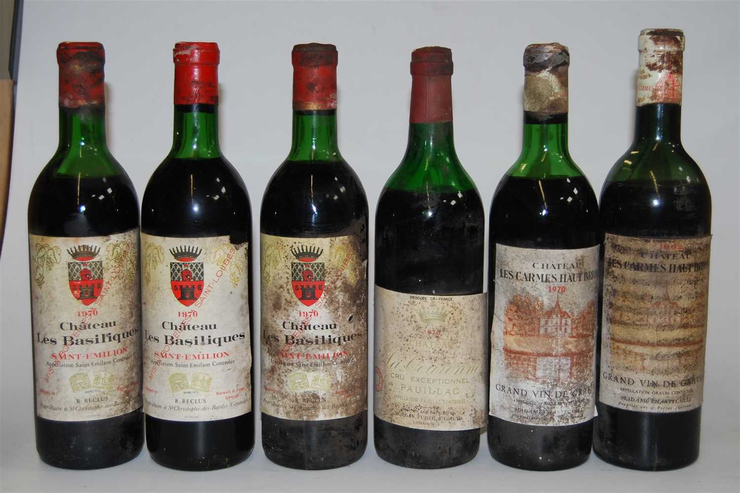 Lot 1041 - Château le Basiliques, 1970, Saint Emilion,...