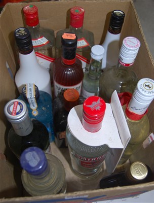 Lot 1329 - Assorted spirits, to include Gilbey's London...