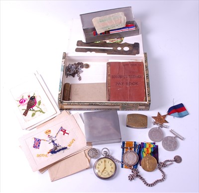 Lot 51 - A WW I British War and Victory duo