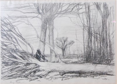 Lot 2386 - Harry Becker (1865-1928) - Woodcutter and...