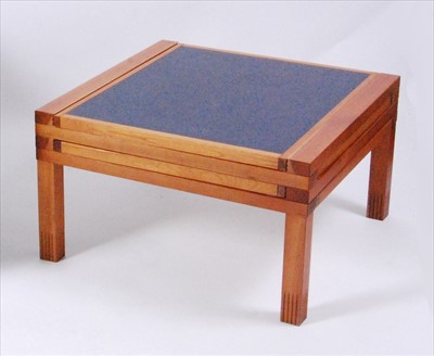 Lot 359 - A 1970s Swiss walnut and laminate inset...