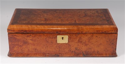 Lot 2271 - A mid-19th century burr walnut and mahogany...