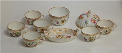 Lot 27 - An early 20th century Dresden porcelain part...