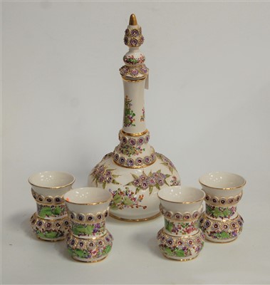 Lot 41 - A modern Turkish decanter and stopper, of...