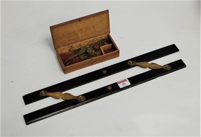 Lot 46 - An early 20th century ebony and brass mounted...