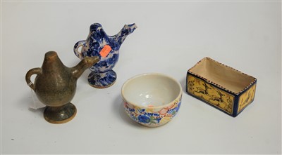 Lot 49 - A novelty earthenware jug in the form of a...