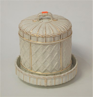 Lot 57 - A large Victorian Copeland cheese dish and...