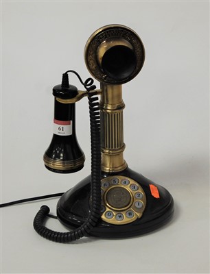 Lot 61 - A reproduction stick telephone