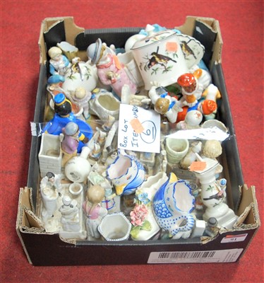 Lot 91 - A box of miscellaneous 19th century and later...