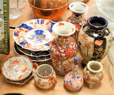 Lot 140 - An early 20th century Japanese Imari dish of...