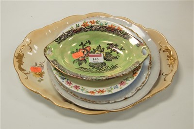 Lot 143 - An Arthur Wood Astoria lustre dish together...