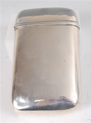 Lot 2088 - A mid-Victorian silver cigar case, of...