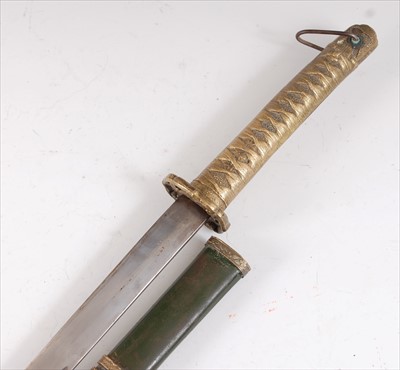 Lot 93 - A Japanese Shin gunto katana
