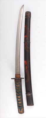 Lot 94 - A Japanese Shinshinto wakizashi