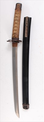 Lot 95 - A Japanese Gendaito wakizashi