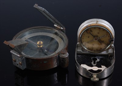 Lot 65 - A German nickel cased Bezard-Kompass