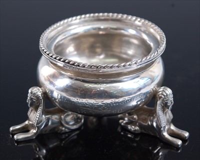 Lot 49 - A Victorian silver open salt