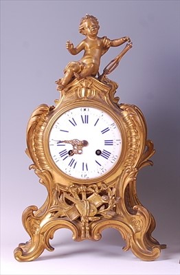 Lot 2463 - A 19th century French gilt bronze Rococo...