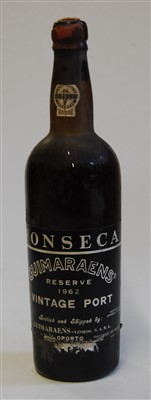 Lot 1287 - Fonseca Guimaraens Reserve, 1962 vintage port,...