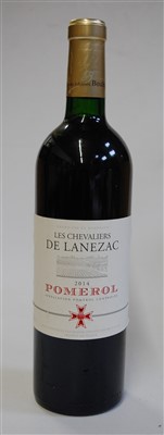 Lot 1055 - Les Chevaliers de Lanezac, 2014, Pomerol, six...