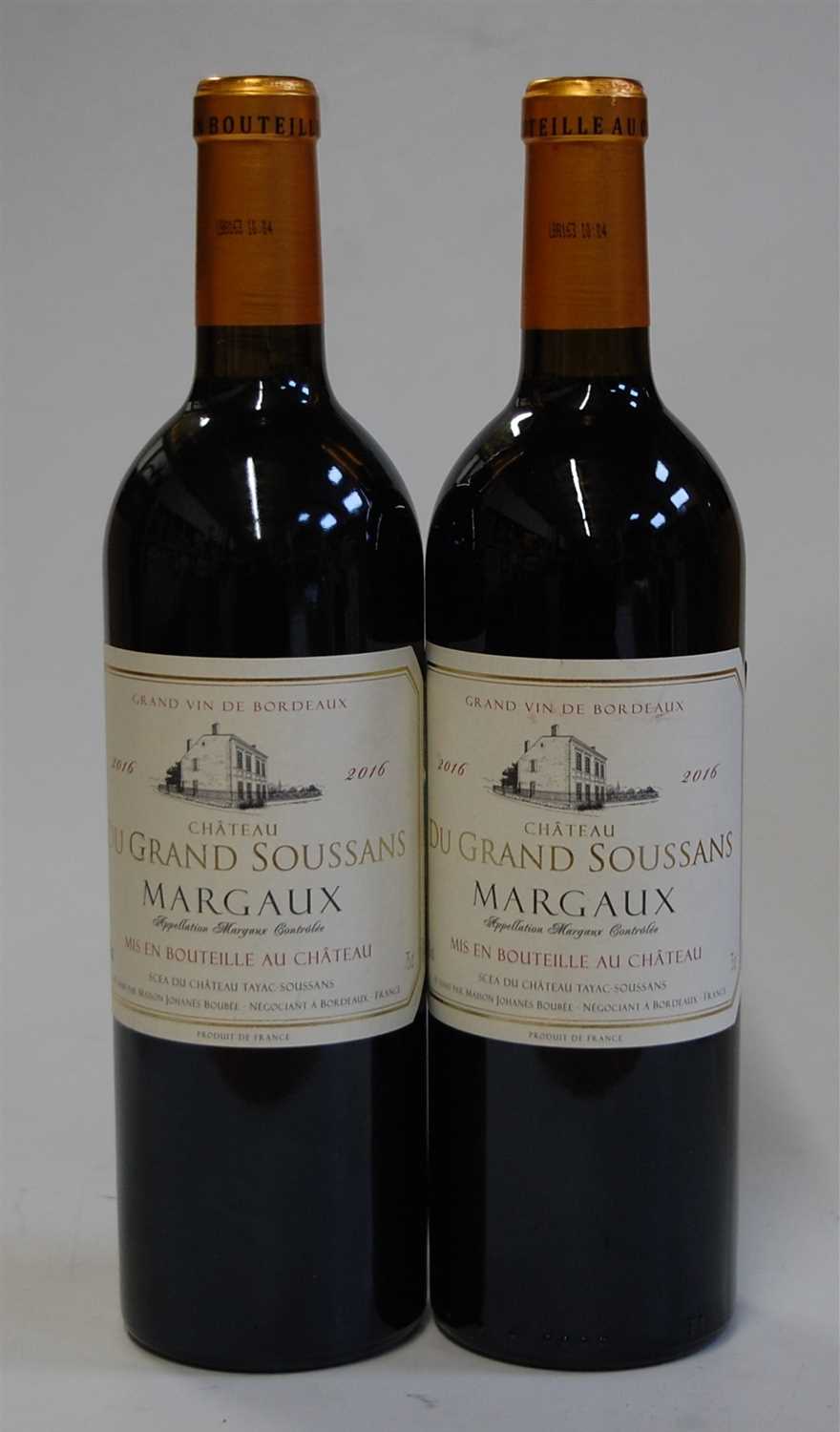Lot 1056 - Château du Grand Soussans, 2016, Margaux, two...