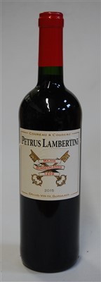 Lot 1060 - Coureau & Coureau Petrus Lambertine, 2015,...