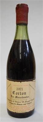 Lot 1061 - Corton les Marechaudes, 1971, Domaine de la...