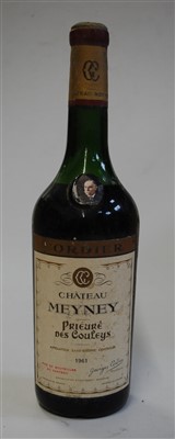 Lot 1064 - Château Meyney, 1961, Saint-Estephe, one bottle