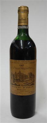 Lot 1081 - Château d'Issan, 1987, Margaux, two bottles