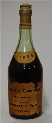 Lot 1345 - Barnett & Fils Fine Champagne vintage cognac,...