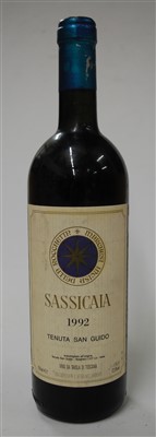 Lot 1103 - Sassicaia, 1992, Tenuta San Guido, Italy, one...