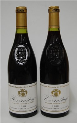 Lot 1106 - Delas Frères Hermitage, 1988, Domaine de la...