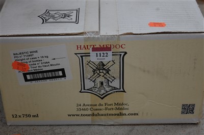 Lot 1122 - Château Tour de Haut Moulin, 2008, Haut-Medoc,...
