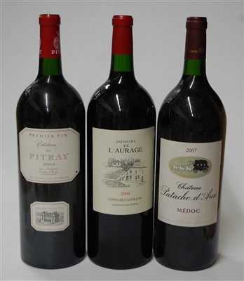Lot 1129 - Domaine de l'Aurage, 2008, Côtes de Castillon,...