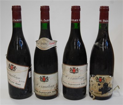 Lot 1142 - Paul Jaboulet Hermitage, 1986, Rhône, four...