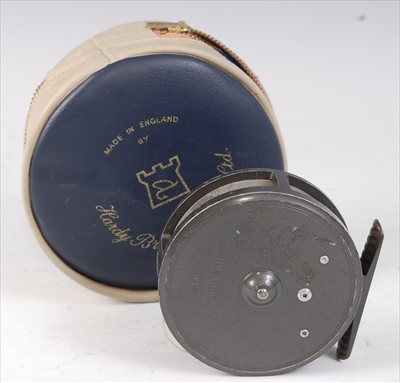 Lot 487 - A Hardy The "Hydra" 3 1/8" alloy centre pin fly reel
