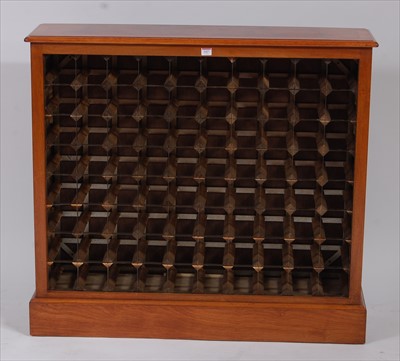 Lot 1427 - A figured walnut oak cross and feather banded...