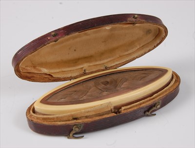 Lot 2309 - An early 19th century ivory and yellow metal...