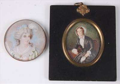 Lot 2302 - 19th century school - bust portrait of a...