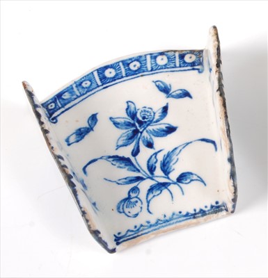 Lot 2052 - A rare Lowestoft porcelain asparagus server,...