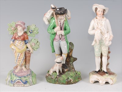Lot 2059 - A 19th century Walton style pearlware bocage...