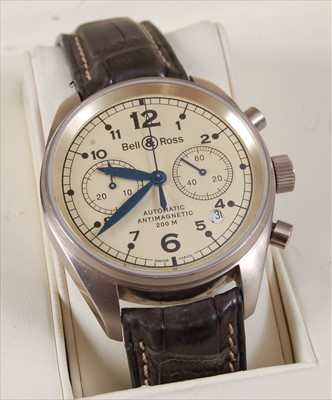 Lot 2240 - A gent's 18ct grey gold cased Bell & Ross...
