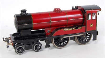 Lot 343 - Bassett-Lowke 4-4-0 clockwork loco only no...