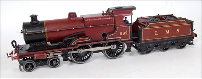 Lot 345 - Hornby 4-4-0 Compound LMS 1185 loco and tender,...