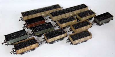 Lot 351 - A coal train of Hornby wagons comprising 2x No....