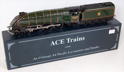Lot 387 - ACE Trains BR lined green class A4 engine and...