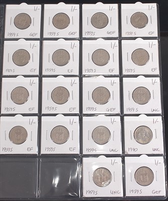 Lot 107 - Great Britain, 1959 shilling, Elizabeth II