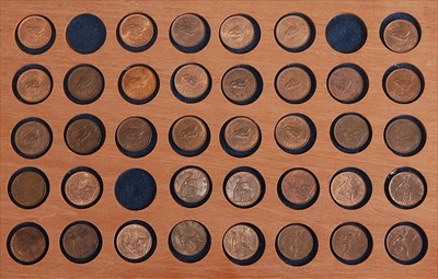 Lot 120 - Great Britain, a large collection of Victorian and later copper farthings to include