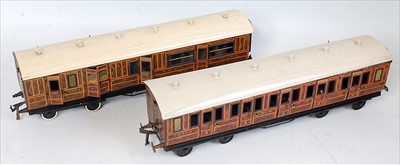 Lot 520 - A pair of tinplate gauge 1 Bing for Bassett...