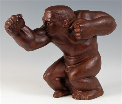 Lot 225 - Pomeroy - a contemporary bronze figure of a...